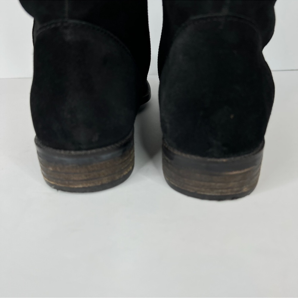 Seychelles Herd black suede leather zip over the knee boots - Picture 9 of 14